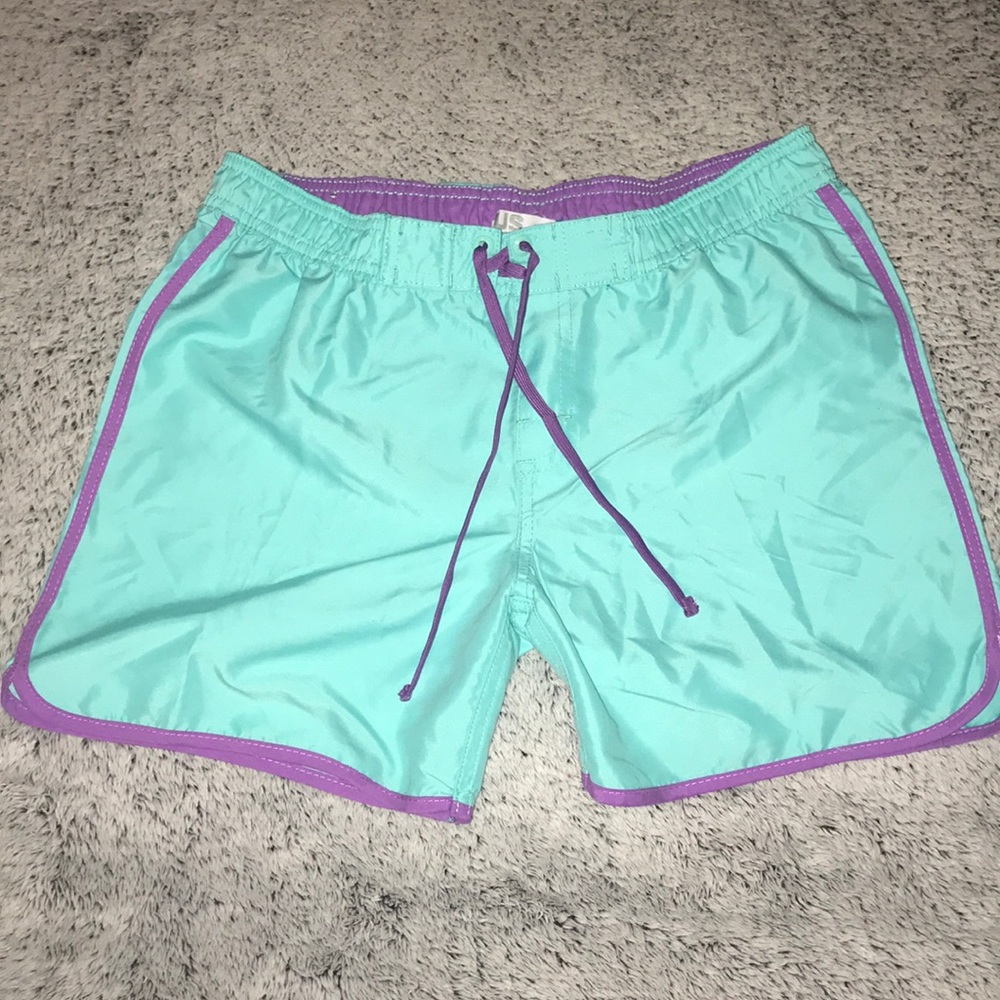 Teal & Purple Shorts